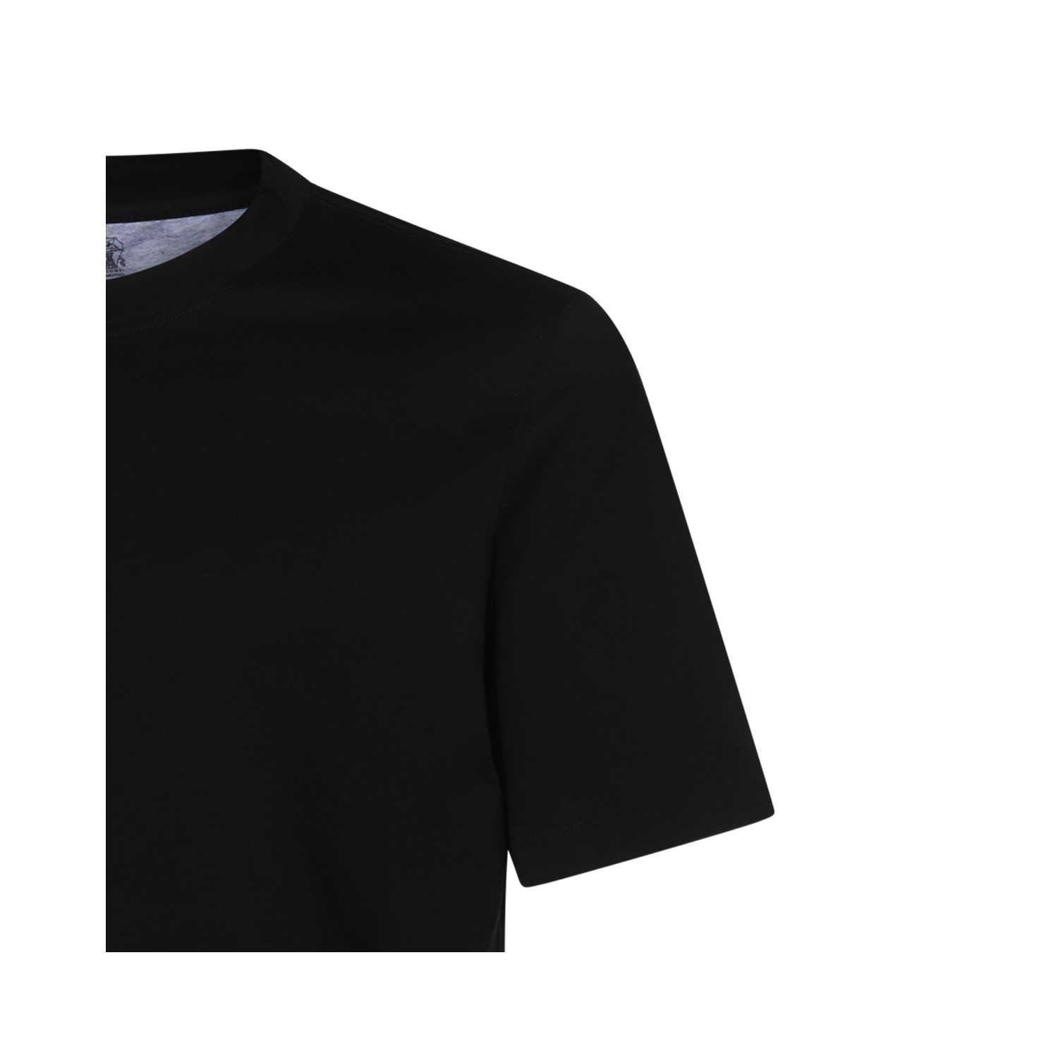 BLACK COTTON T-SHIRT - 3