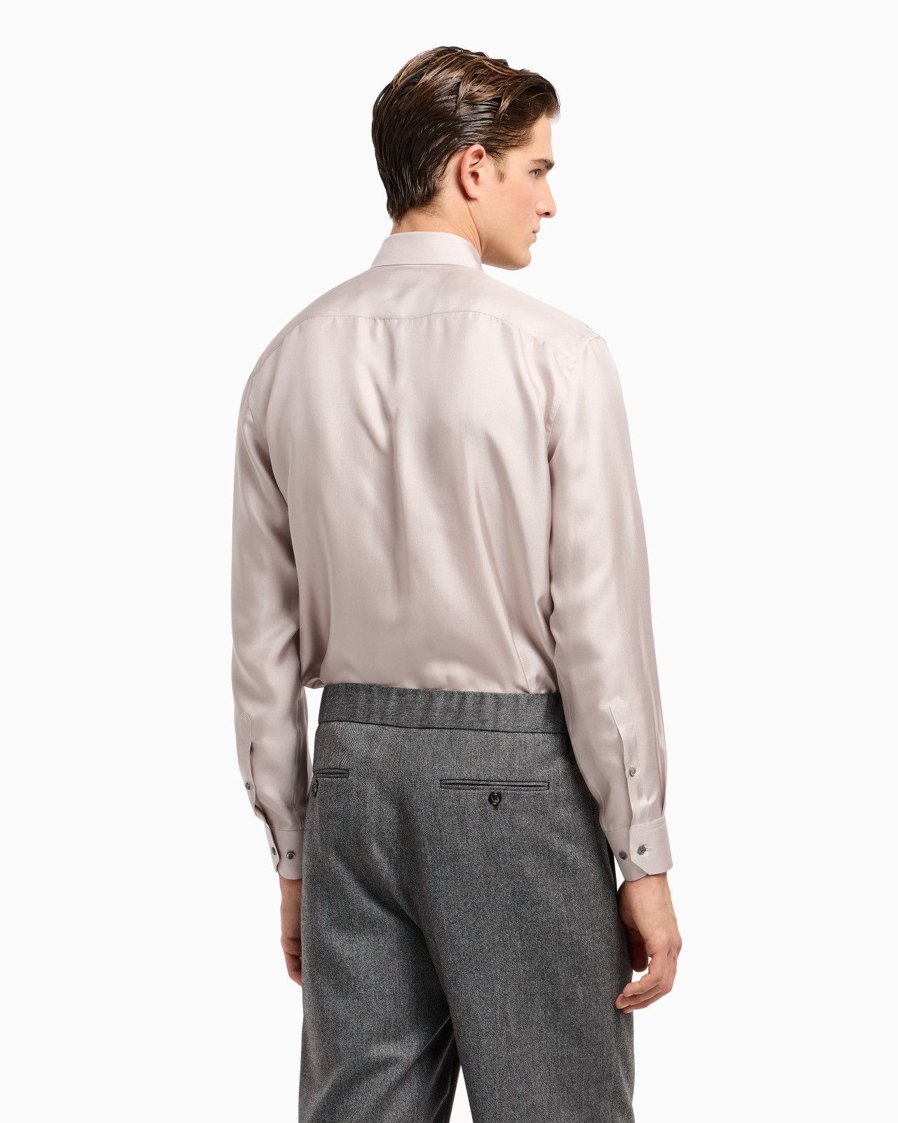 REGULAR-FIT SHIRT IN SILK TWILL - 3