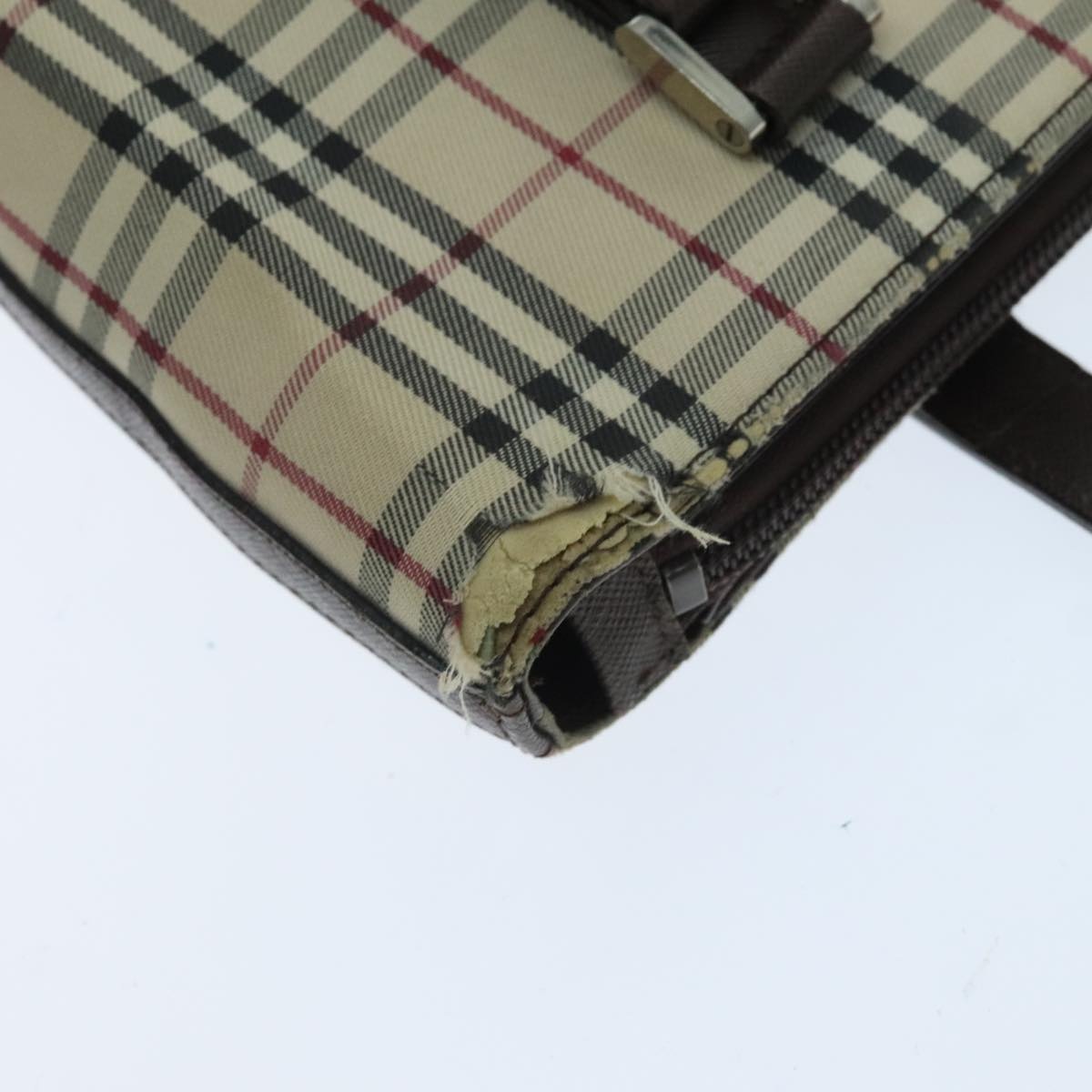 Burberry Nova Check Tote Bag Canvas Beige - 7