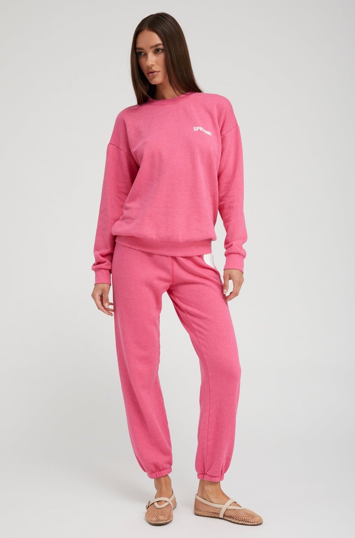 HOT PINK LOGO SWEATSHIRT - 2