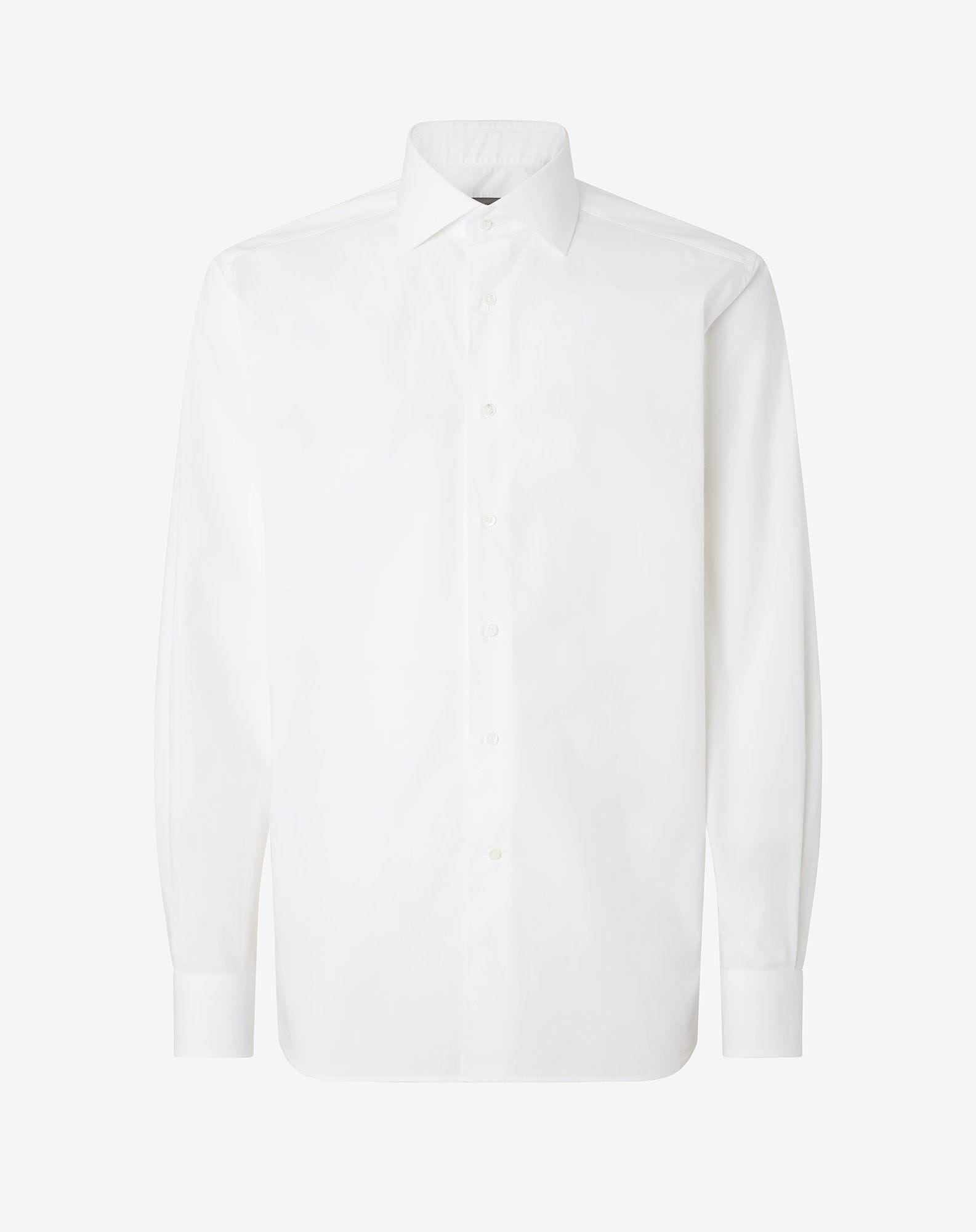 White cotton poplin shirt - 1