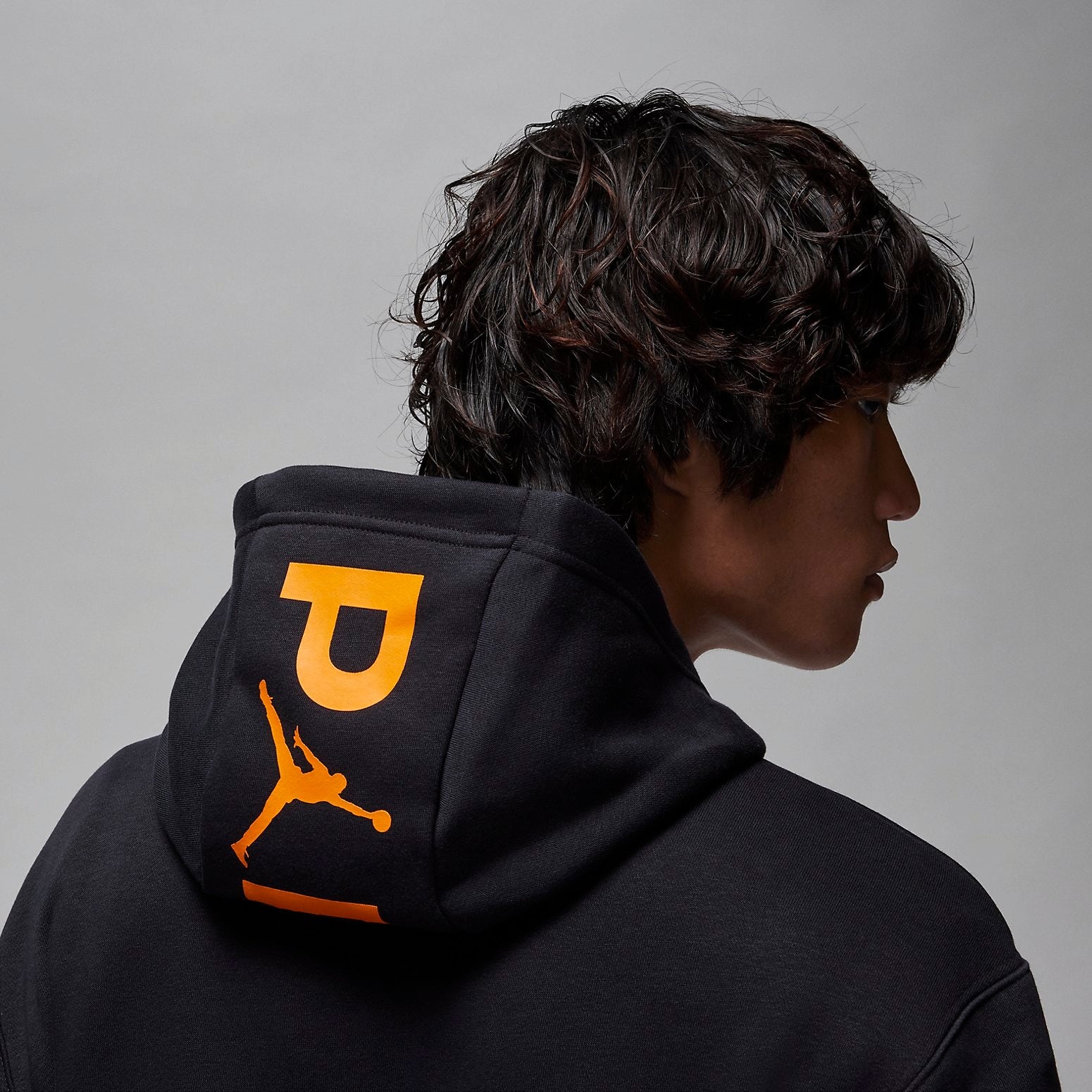 Air Jordan x Paris Saint-Germain Fleece Pullover Hoodie Asia Sizing 'Black' DZ2924-010 - 3