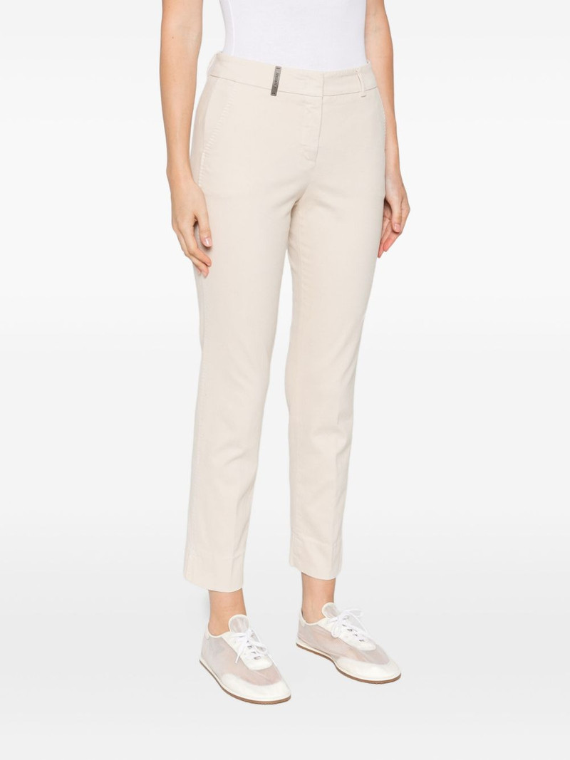 logo-detail cotton trousers 3