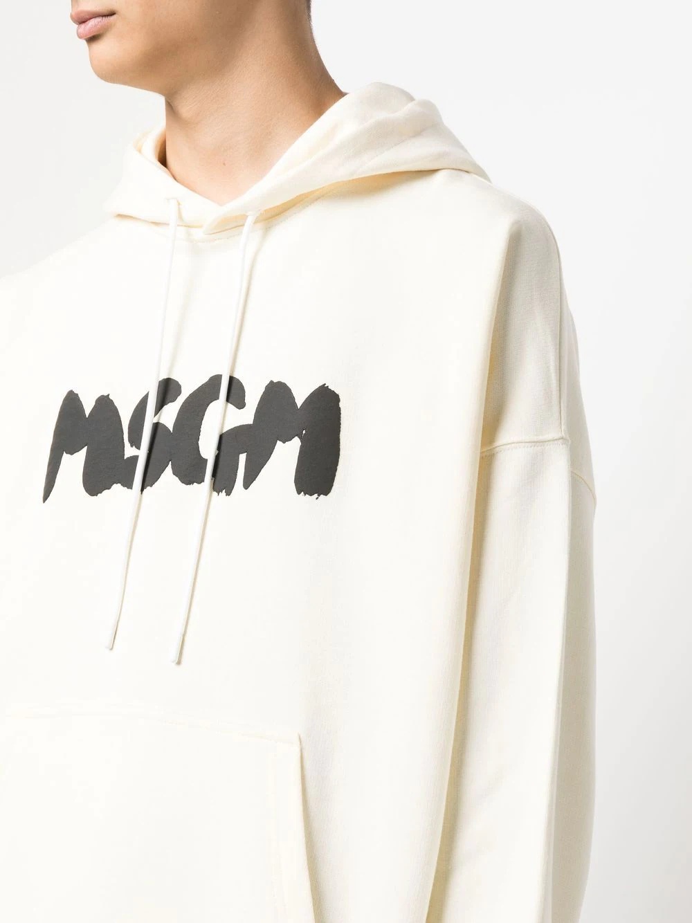 logo-print detail hoodie - 5