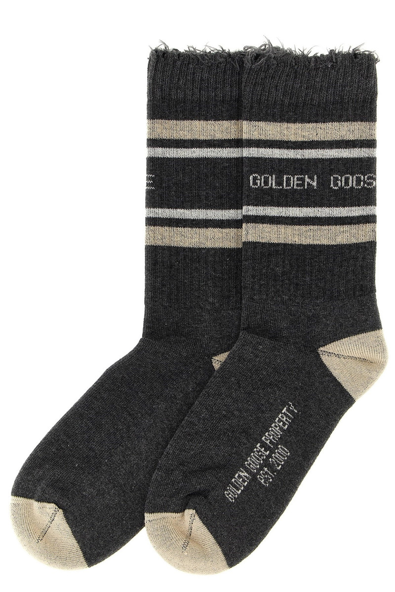 Golden Goose Logo socks outlook