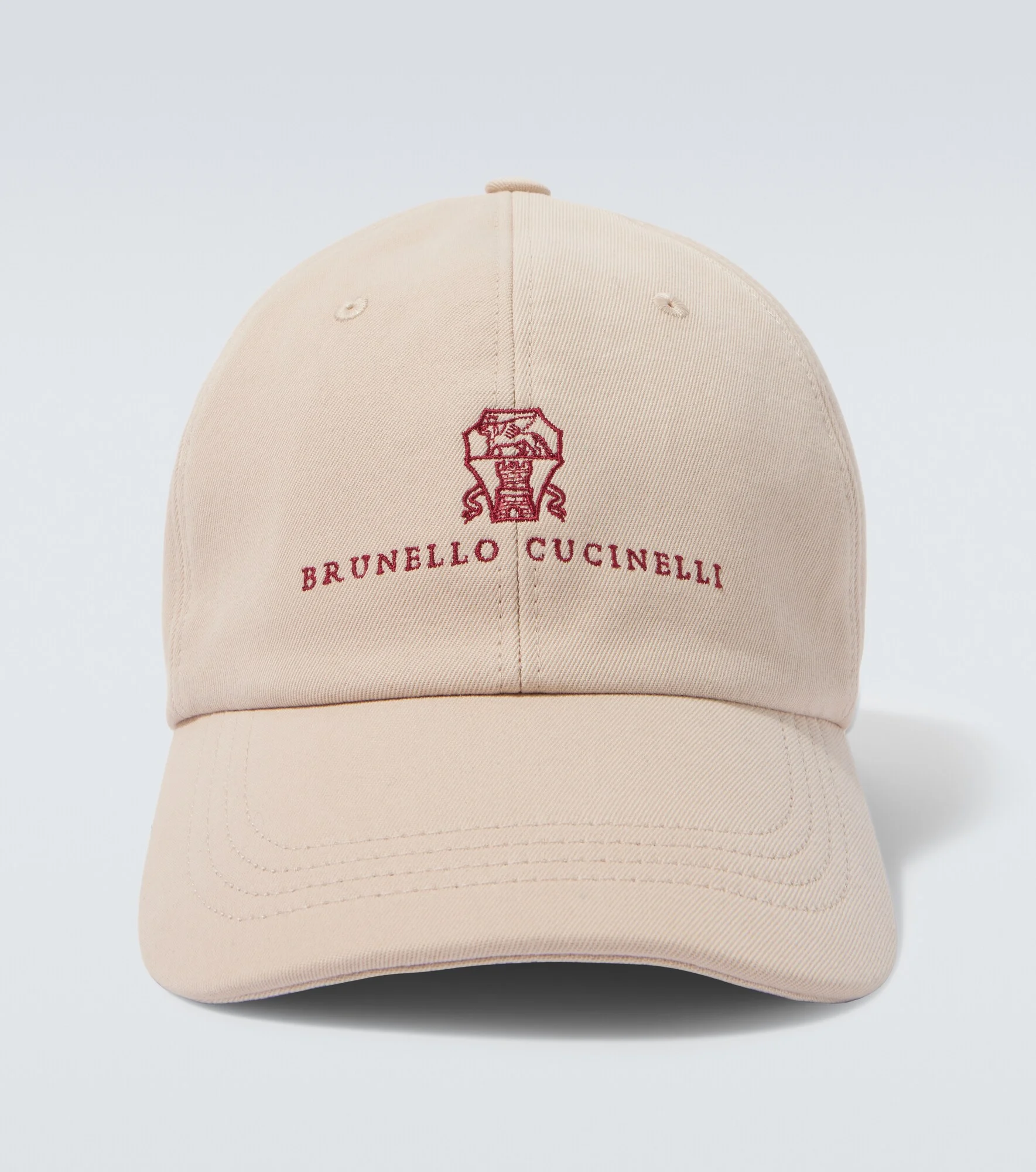 Logo cotton canvas baseball cap - 1