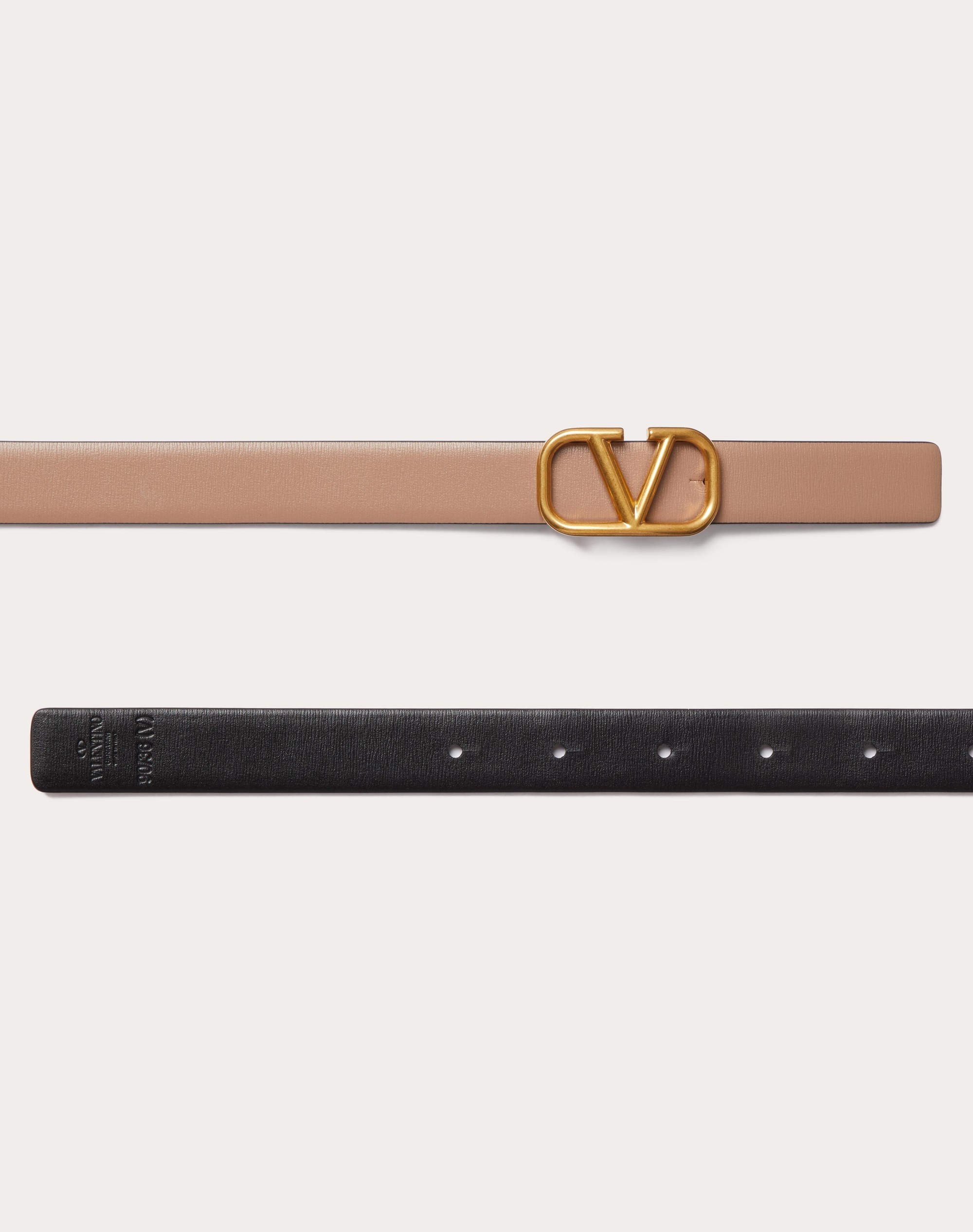 Valentino Caramel leather reversible belt | gebnegozionline