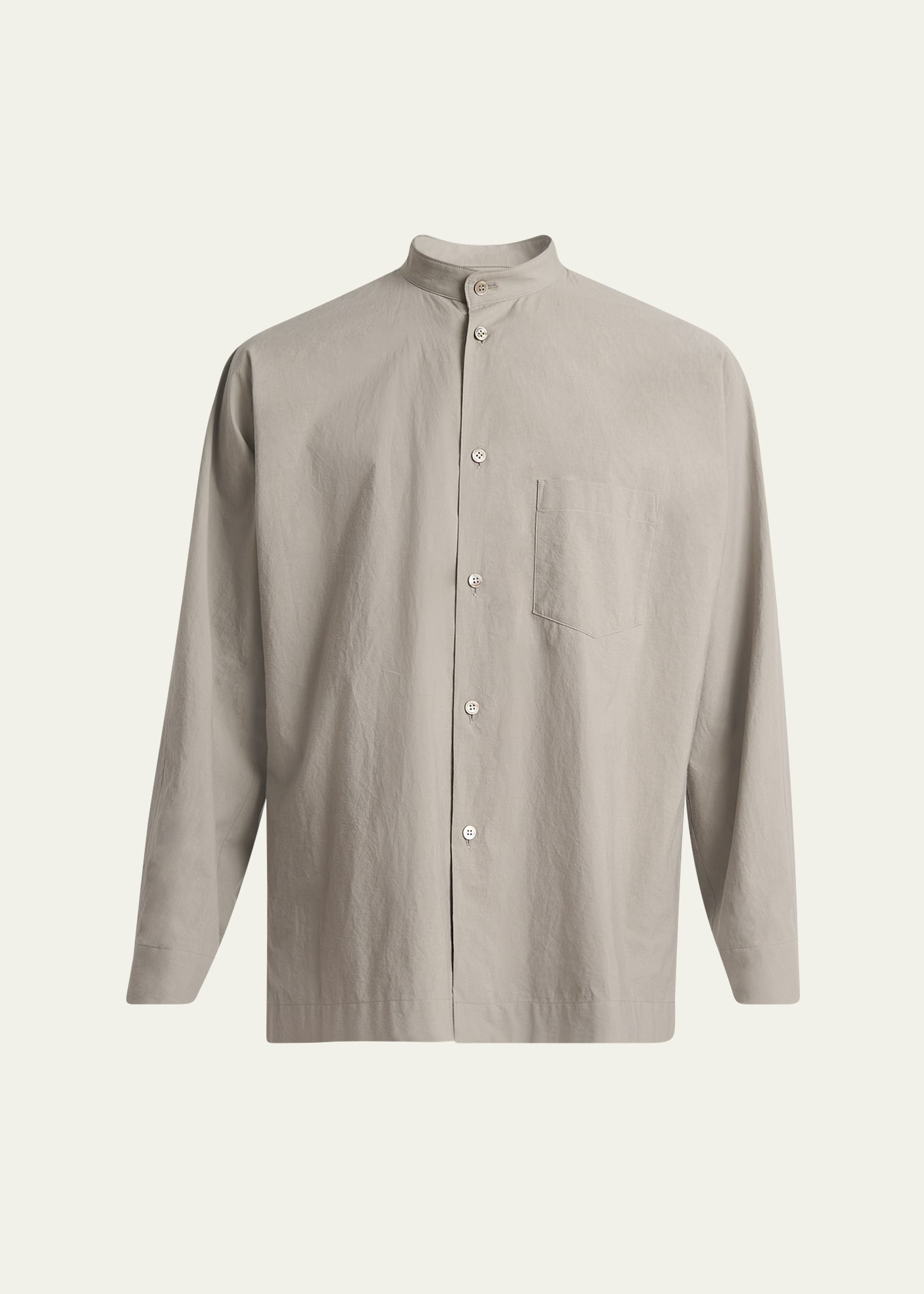 Men's Streamline Band-Collar Sport Shirt - 1
