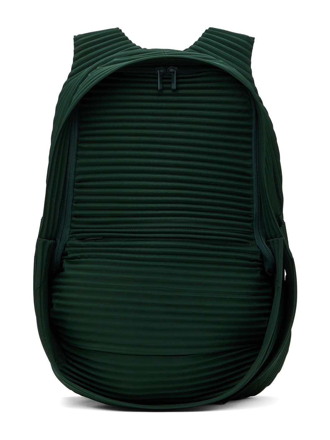 Green Pleats Daypack Backpack - 1
