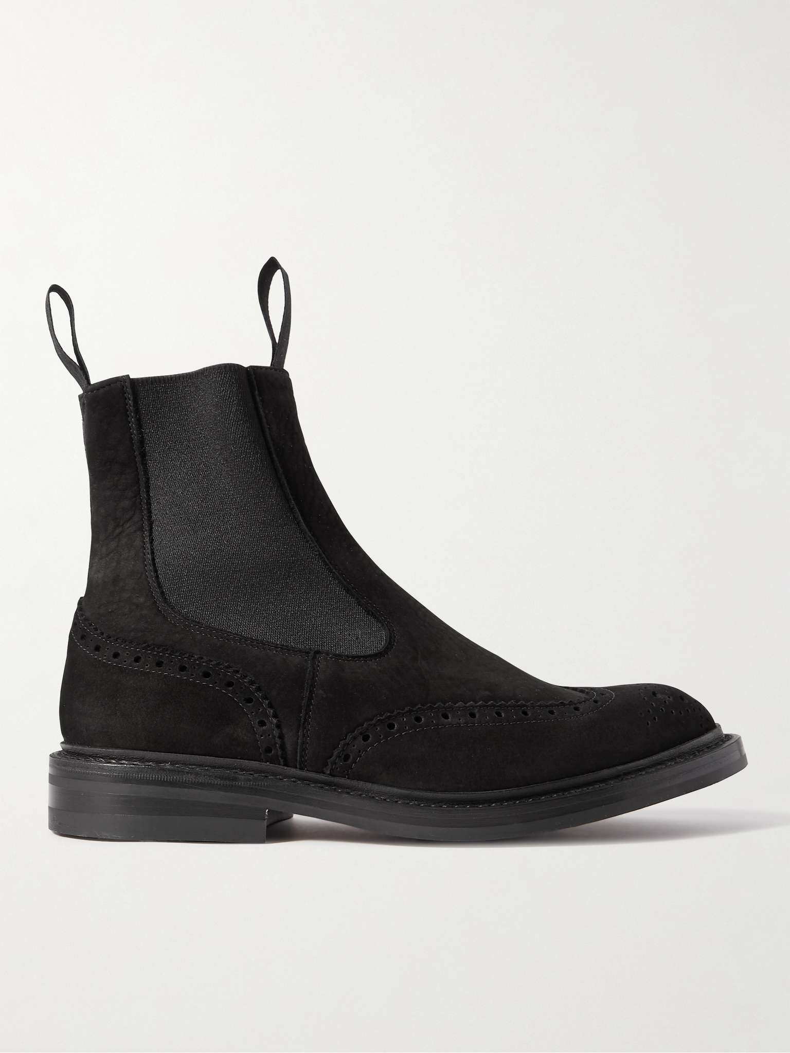 Henry Nubuck Brogue Chelsea Boots - 1