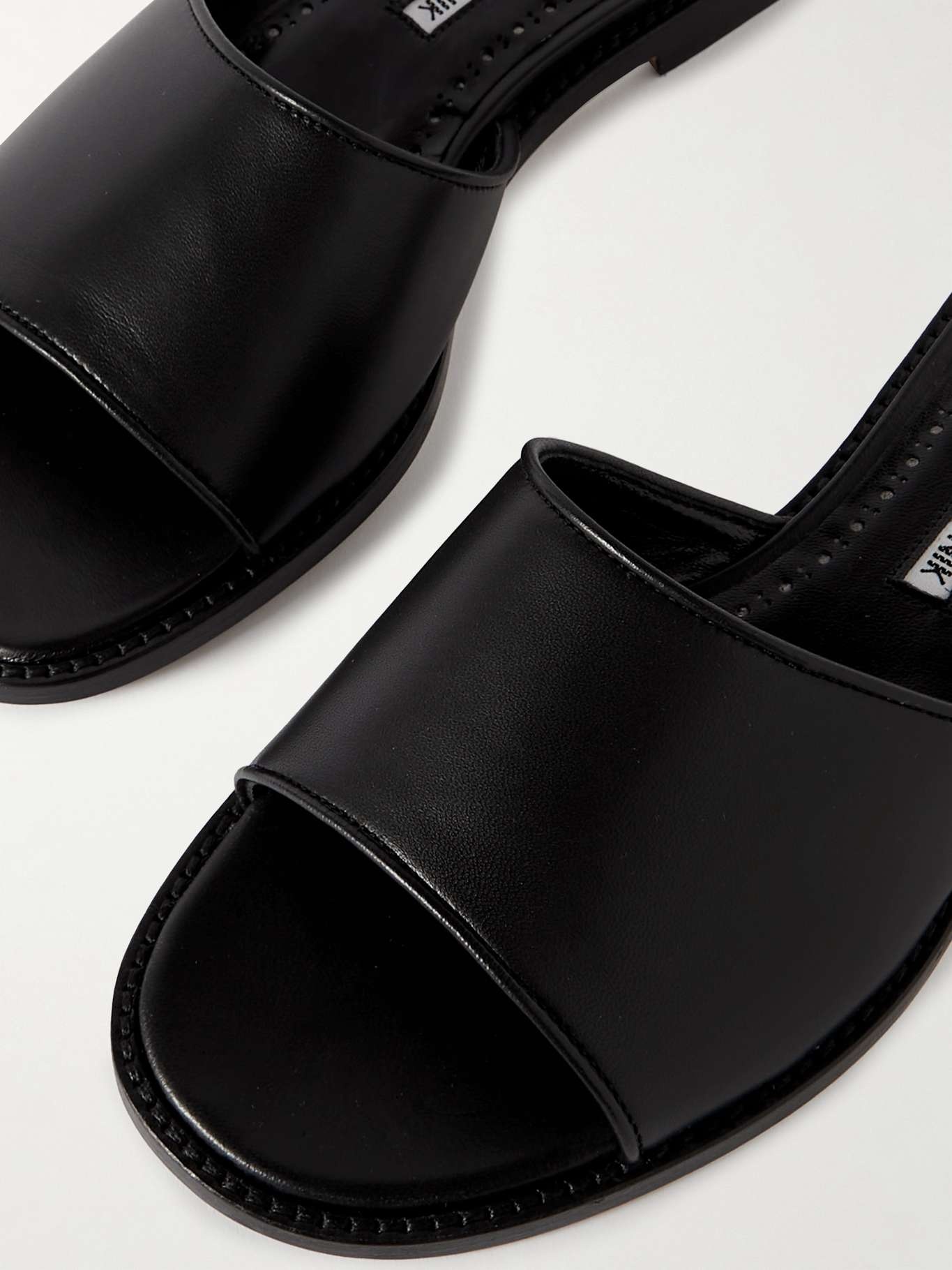 Safianu leather slides - 4