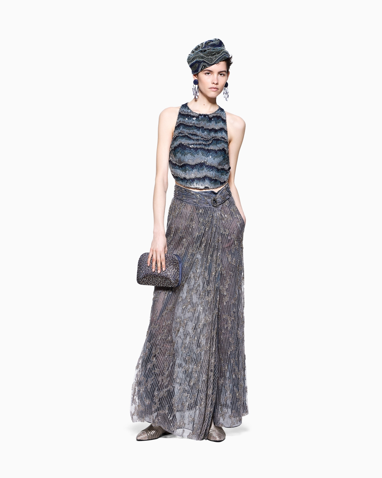 EMBROIDERED SILK TOP - 2