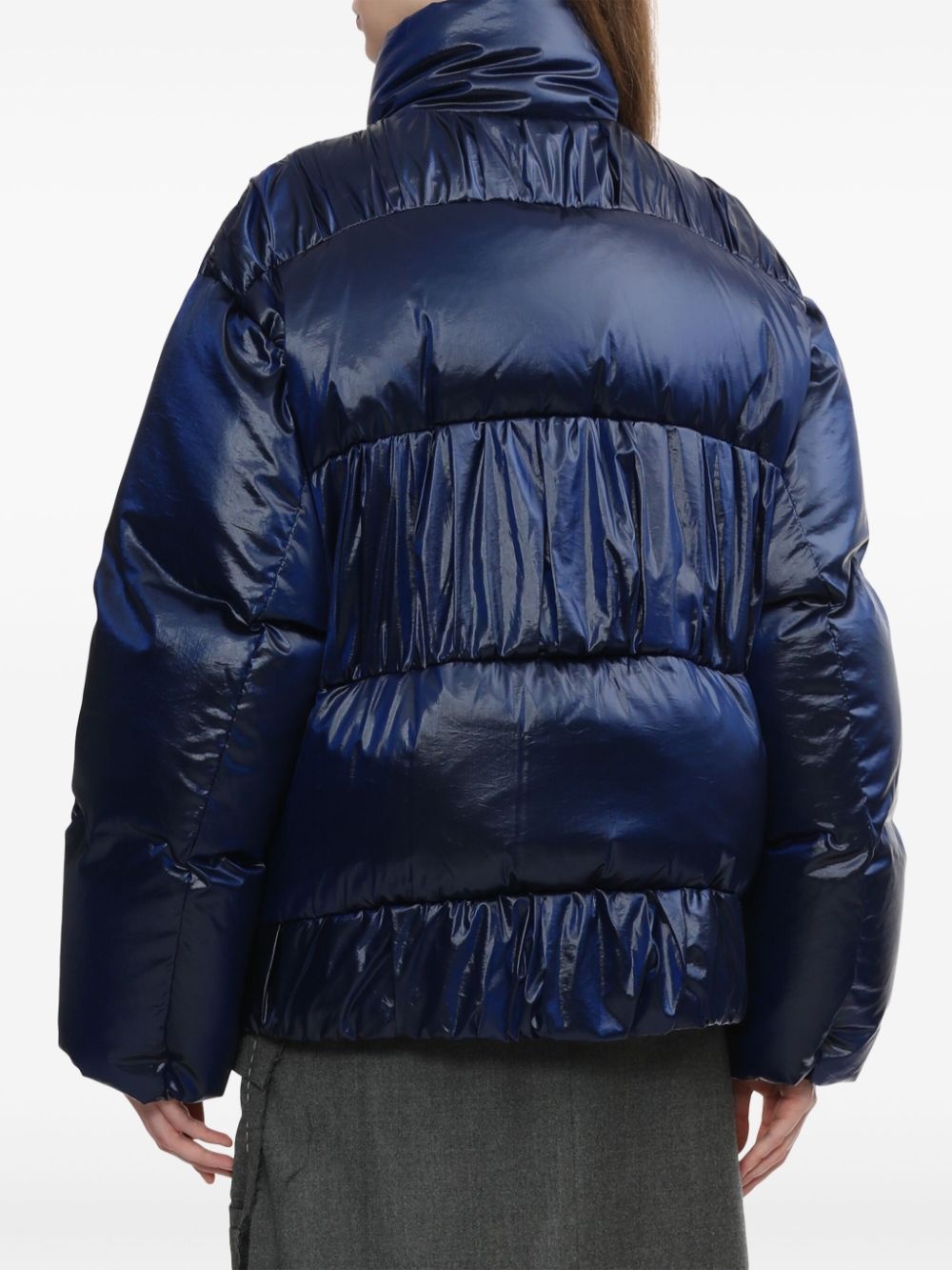 high-neck puffer jacket - 4