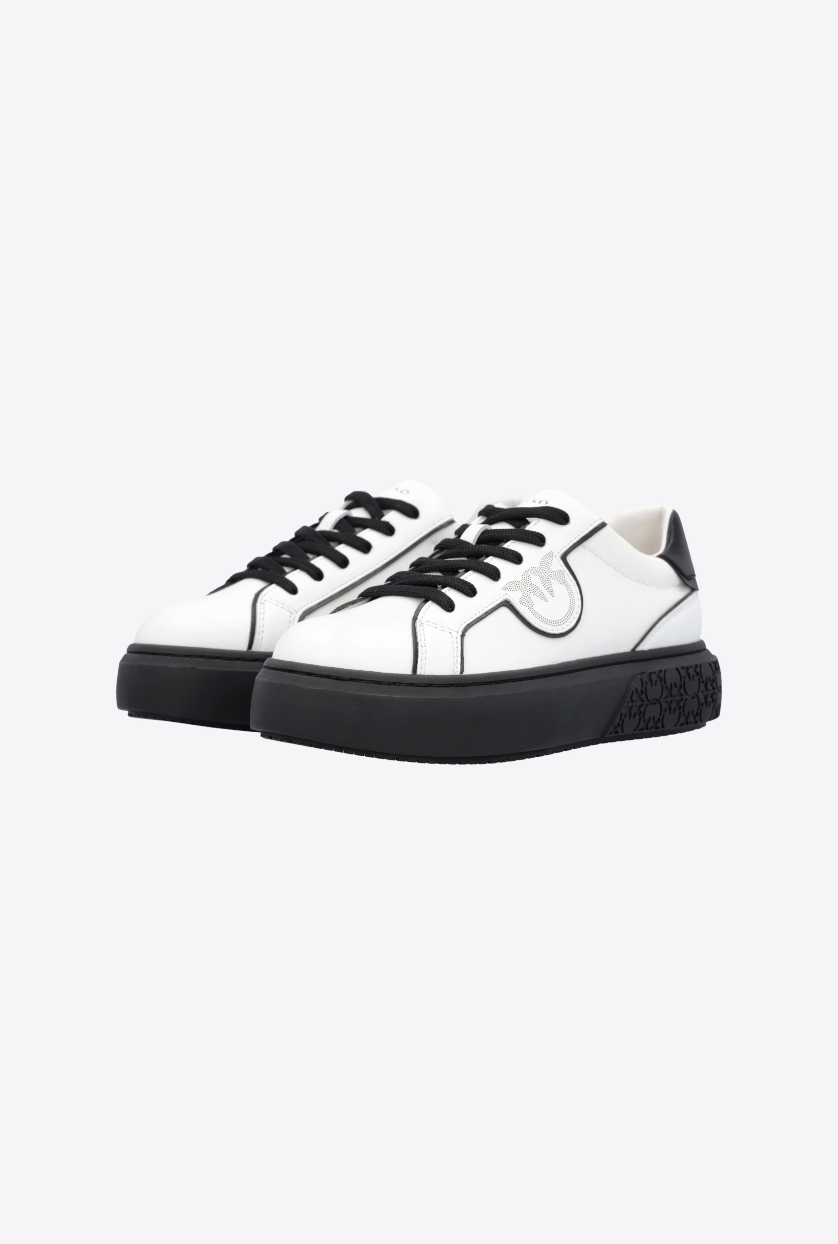 LEATHER SNEAKERS WITH CONTRASTING DETAILS - 6