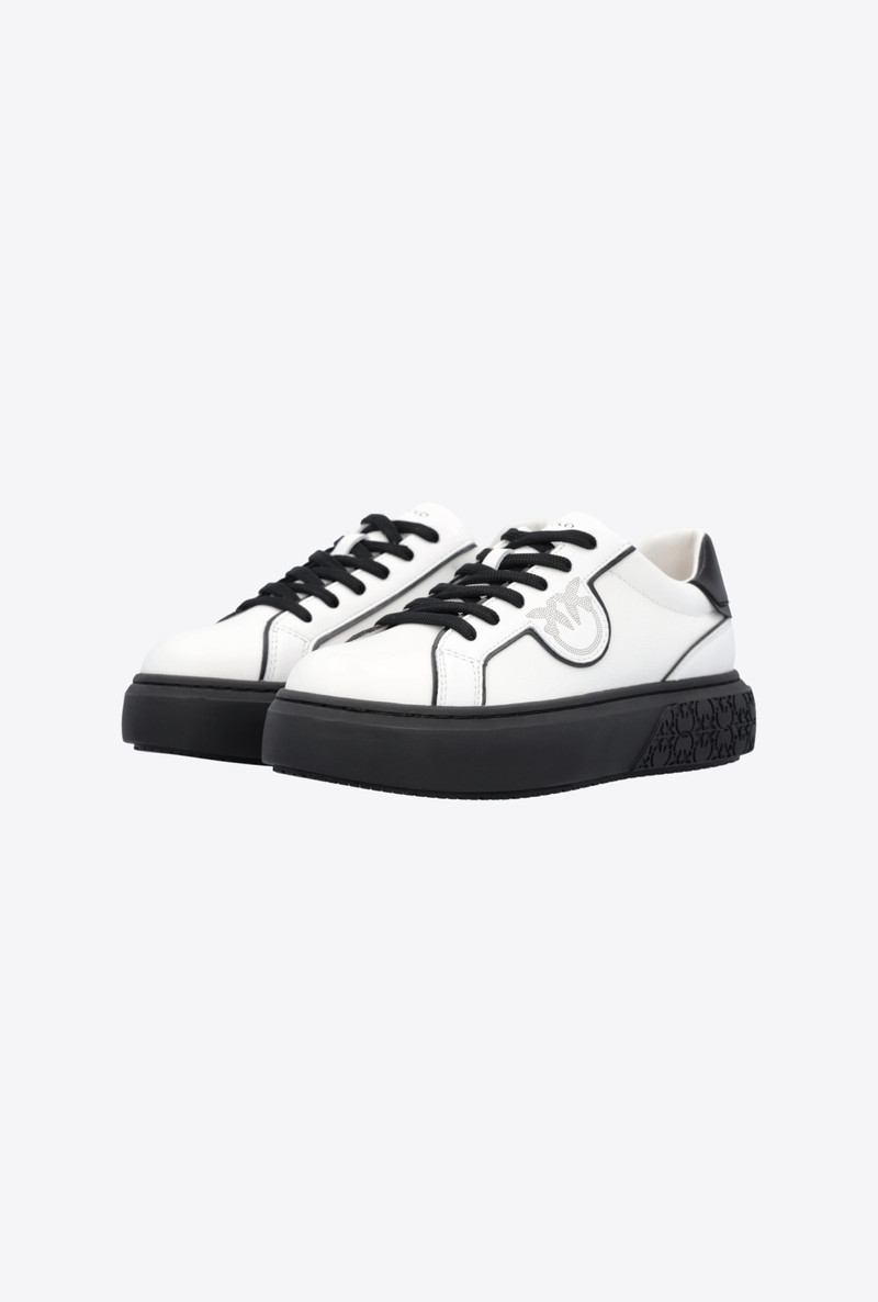 LEATHER SNEAKERS WITH CONTRASTING DETAILS 6