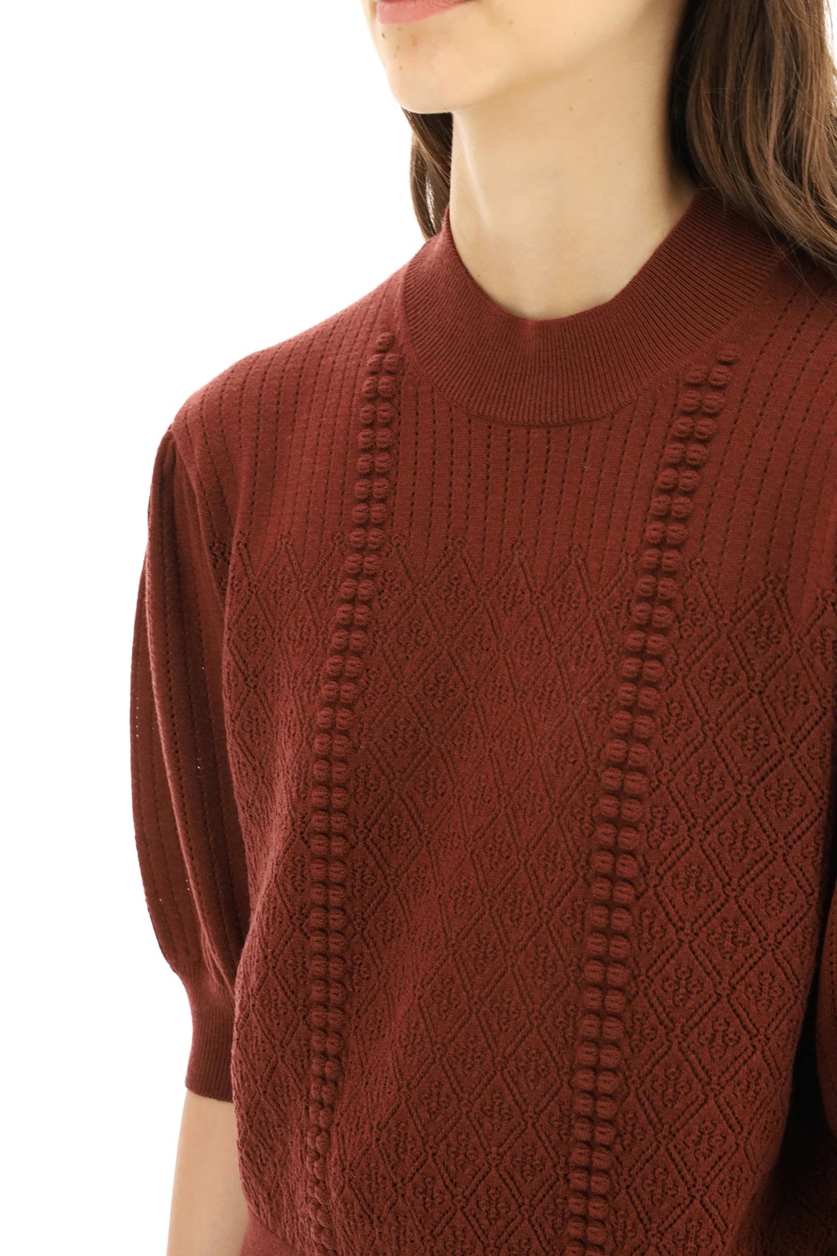 PUFF-SLEEVES SWEATER - 5