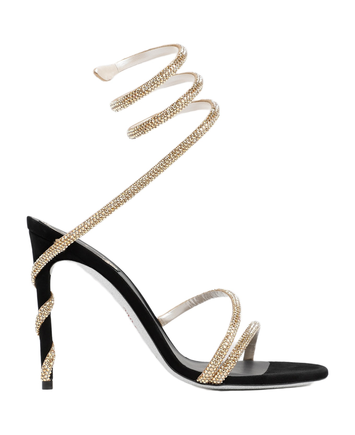 Renè Caovilla Golden Margot Spiral Sandals - 1