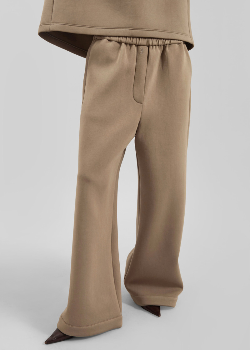 Mirca Neoprene Elastic Pants - Camel 3