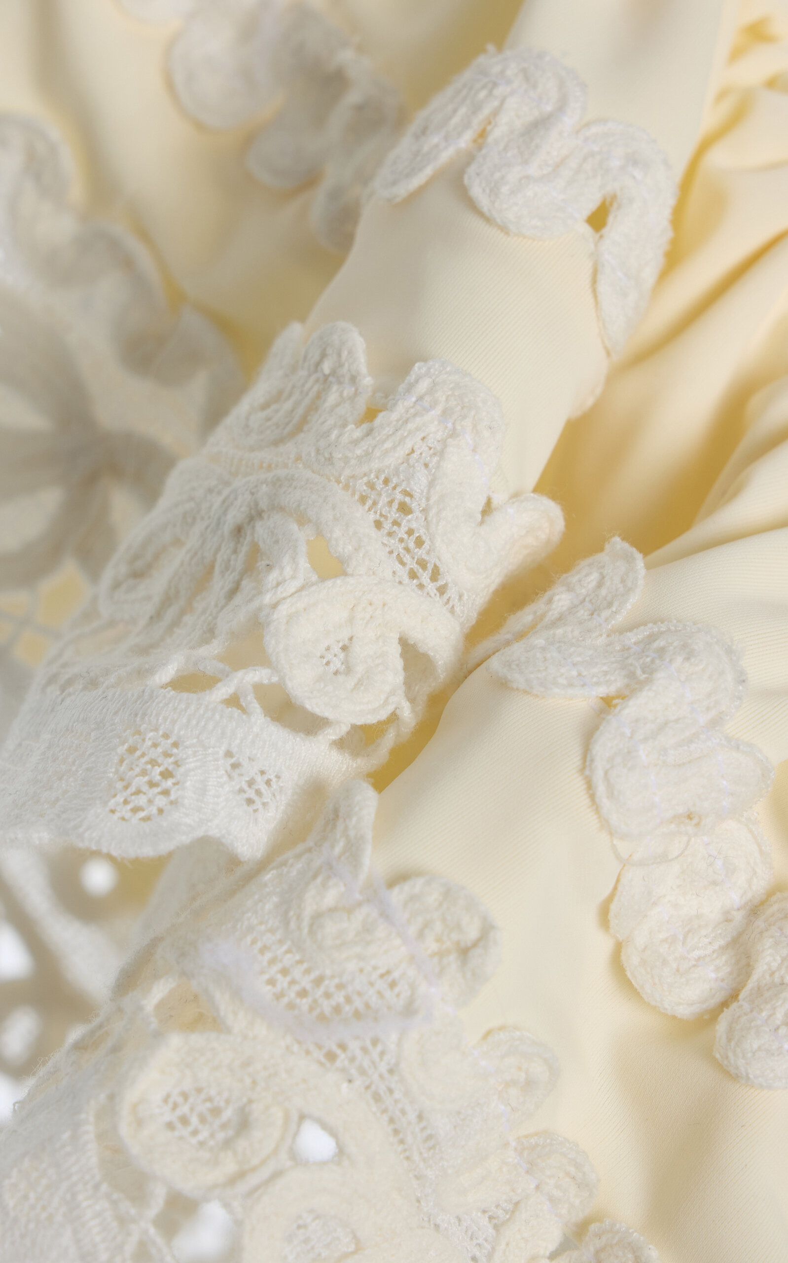 Iyla Ruffled Lace-Trimmed One-Piece Swimsuit white - 4