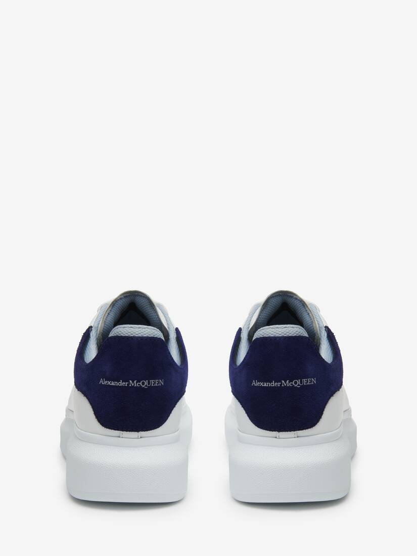 Men's Oversized Sneaker in White/navy/light Blue - 3