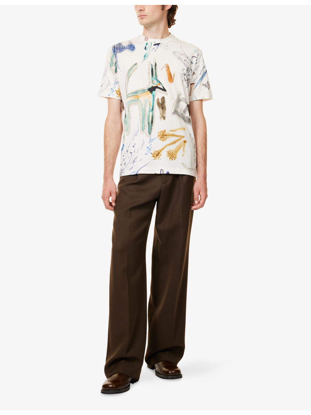 Graphic-Printed Short-Sleeve Cotton T-Shirt - 2