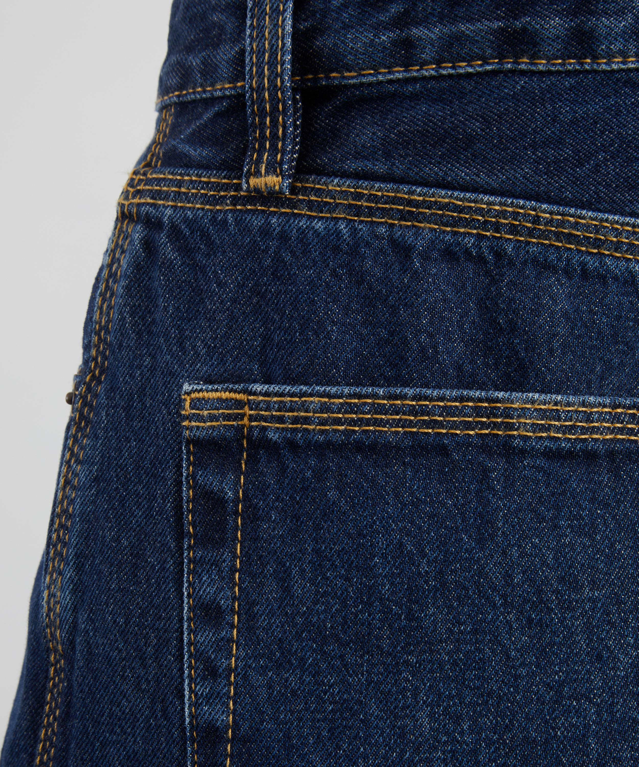 Cuffed High-Rise Wide Jeans in Spencer - 5