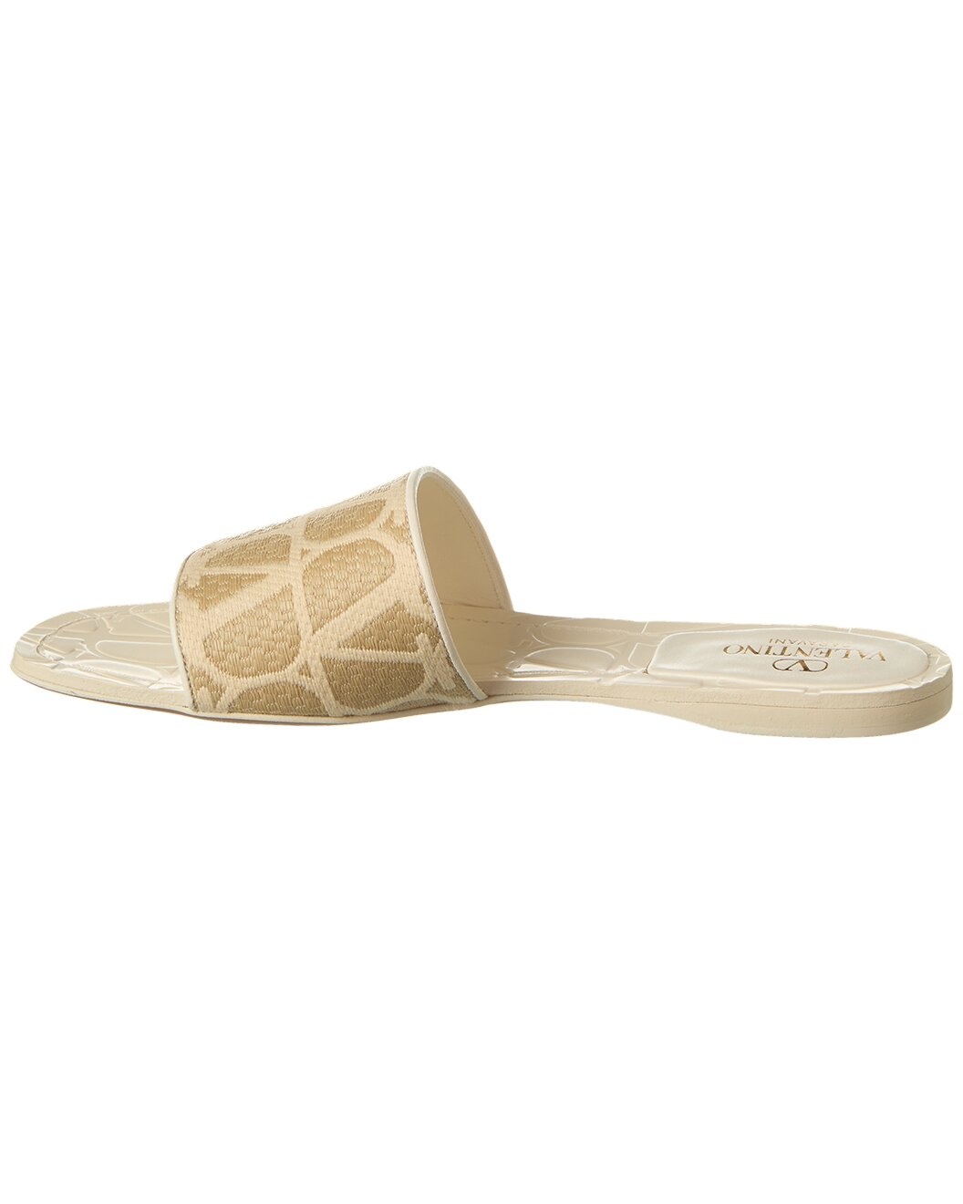 Valentino VLogo Canvas & Leather Sandal - 2