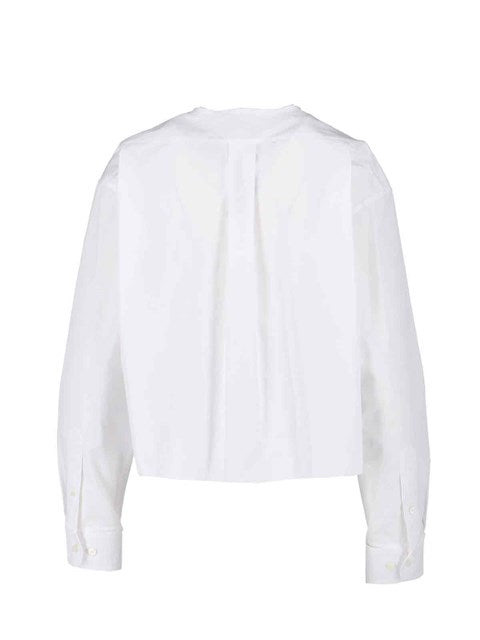 Miu Miu Women Logo Crop Shirt - 4