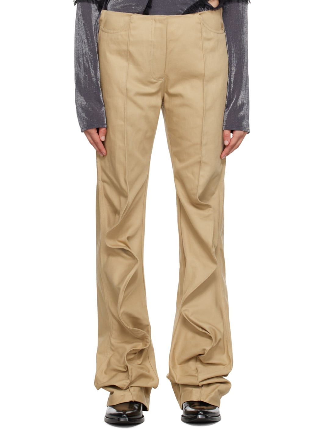 Beige Lindahl Trousers - 1