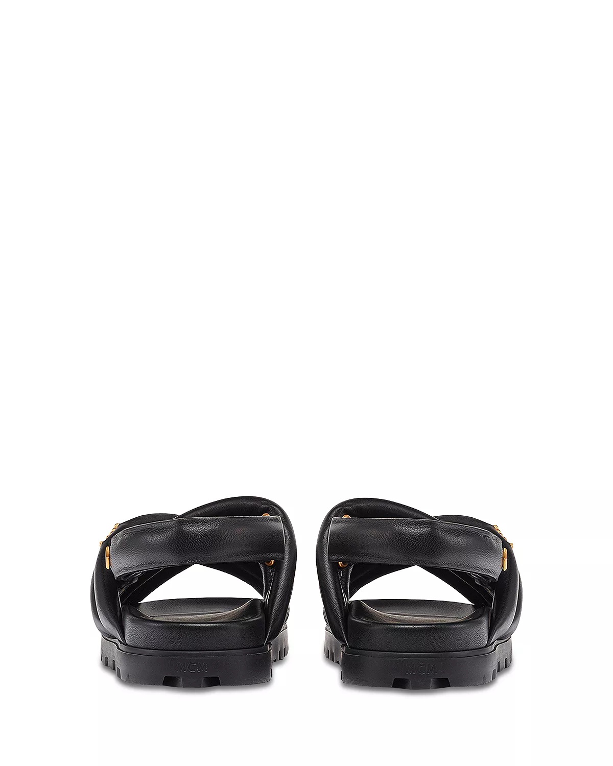 Women's Quilted Leather Flat Sandals - 4