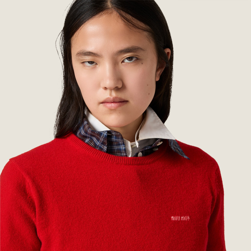 Cropped cashmere sweater 6