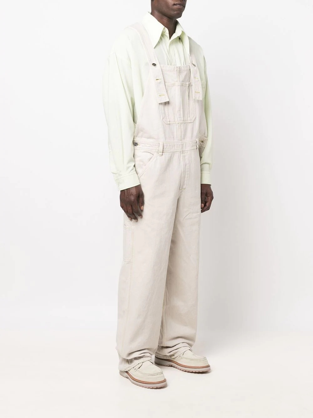 multi-pocket organic-cotton dungarees - 3