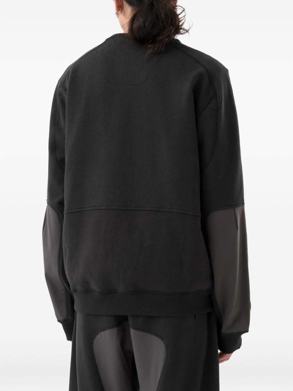 6045 panelled sweatshirt - 3