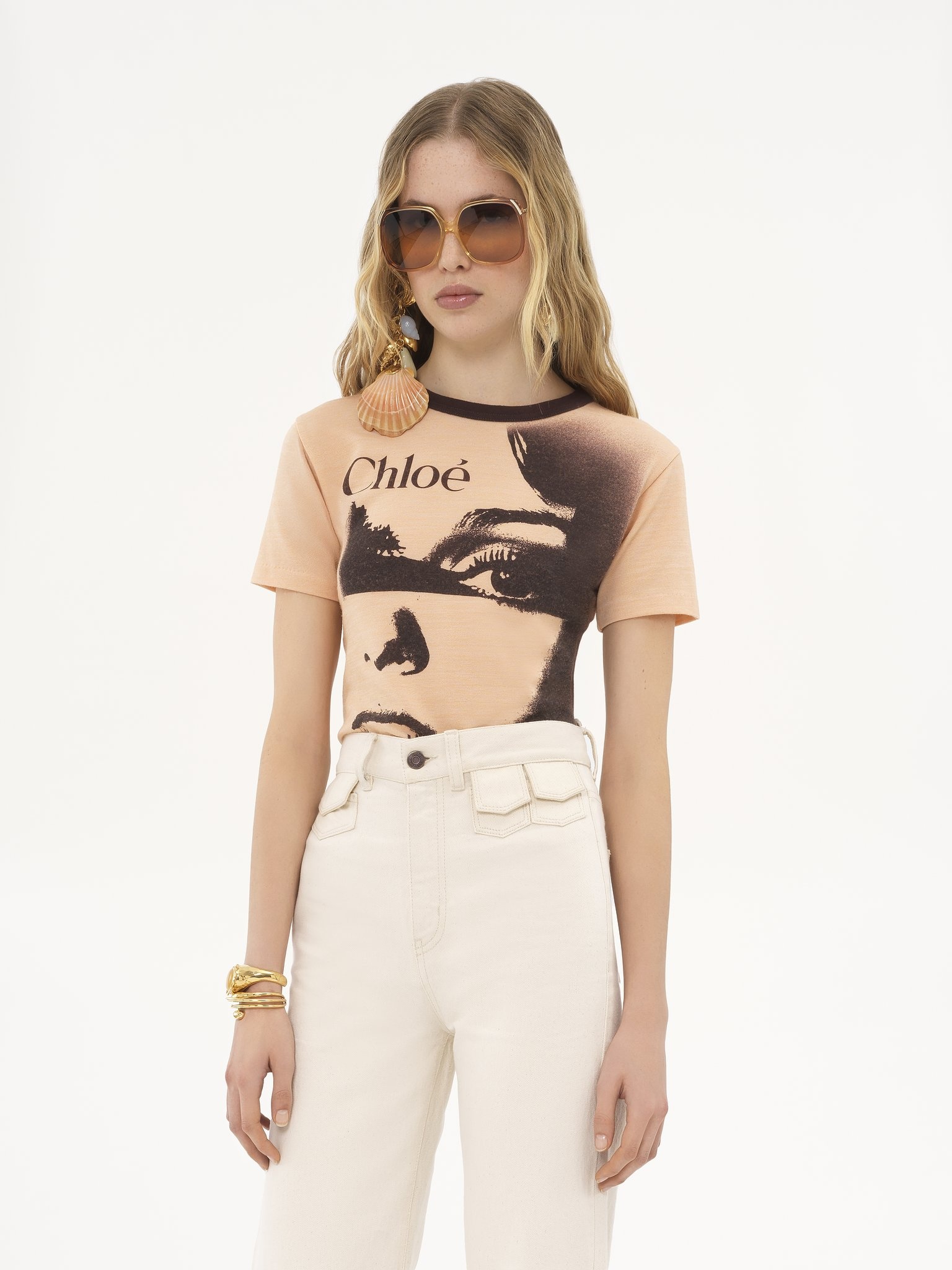 CREW-NECK LOGO T-SHIRT IN COTTON JERSEY - 4