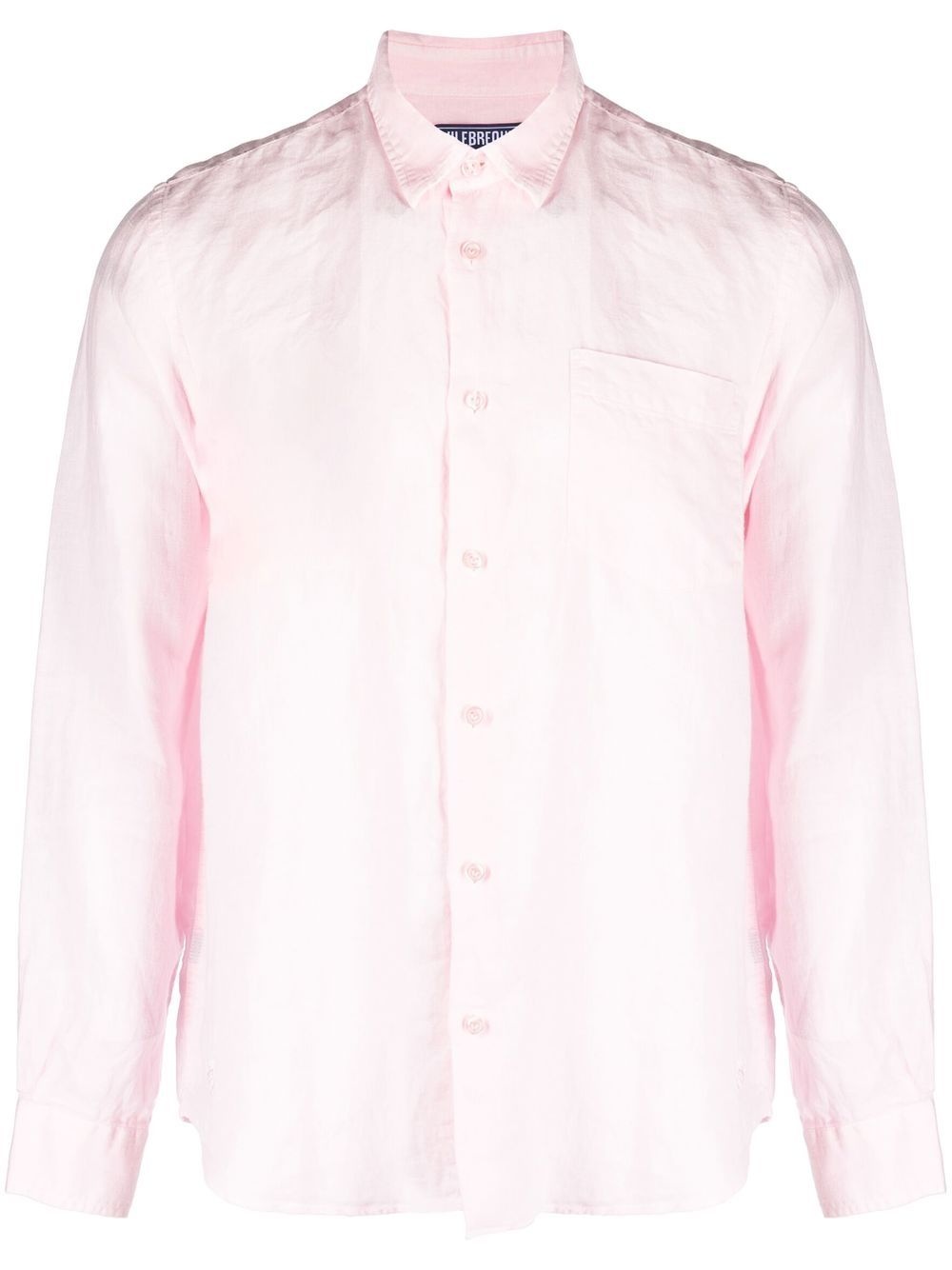 Caroubis long-sleeved linen shirt - 1