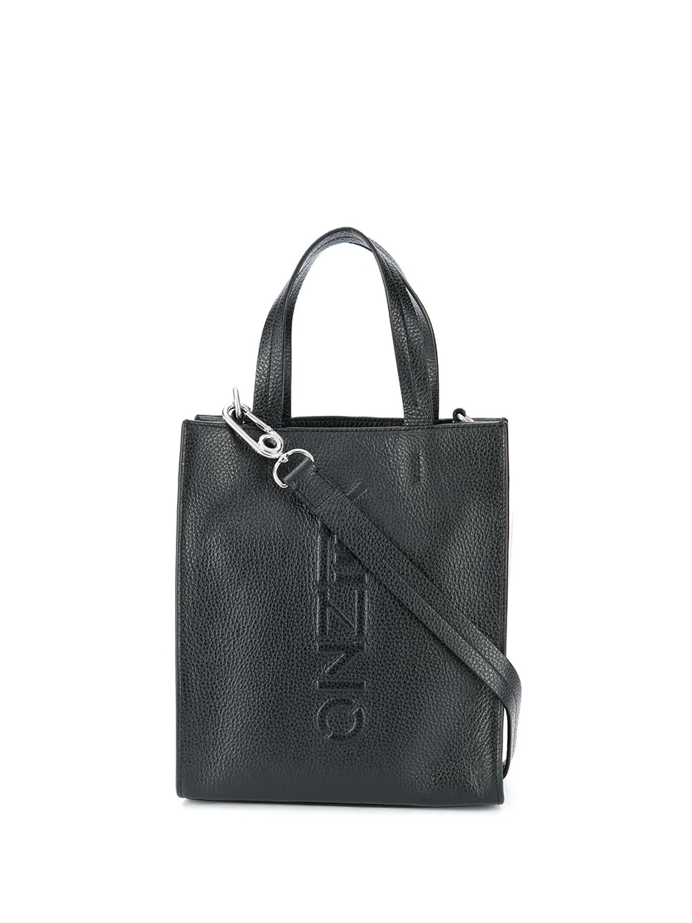 embossed logo tote bag - 1