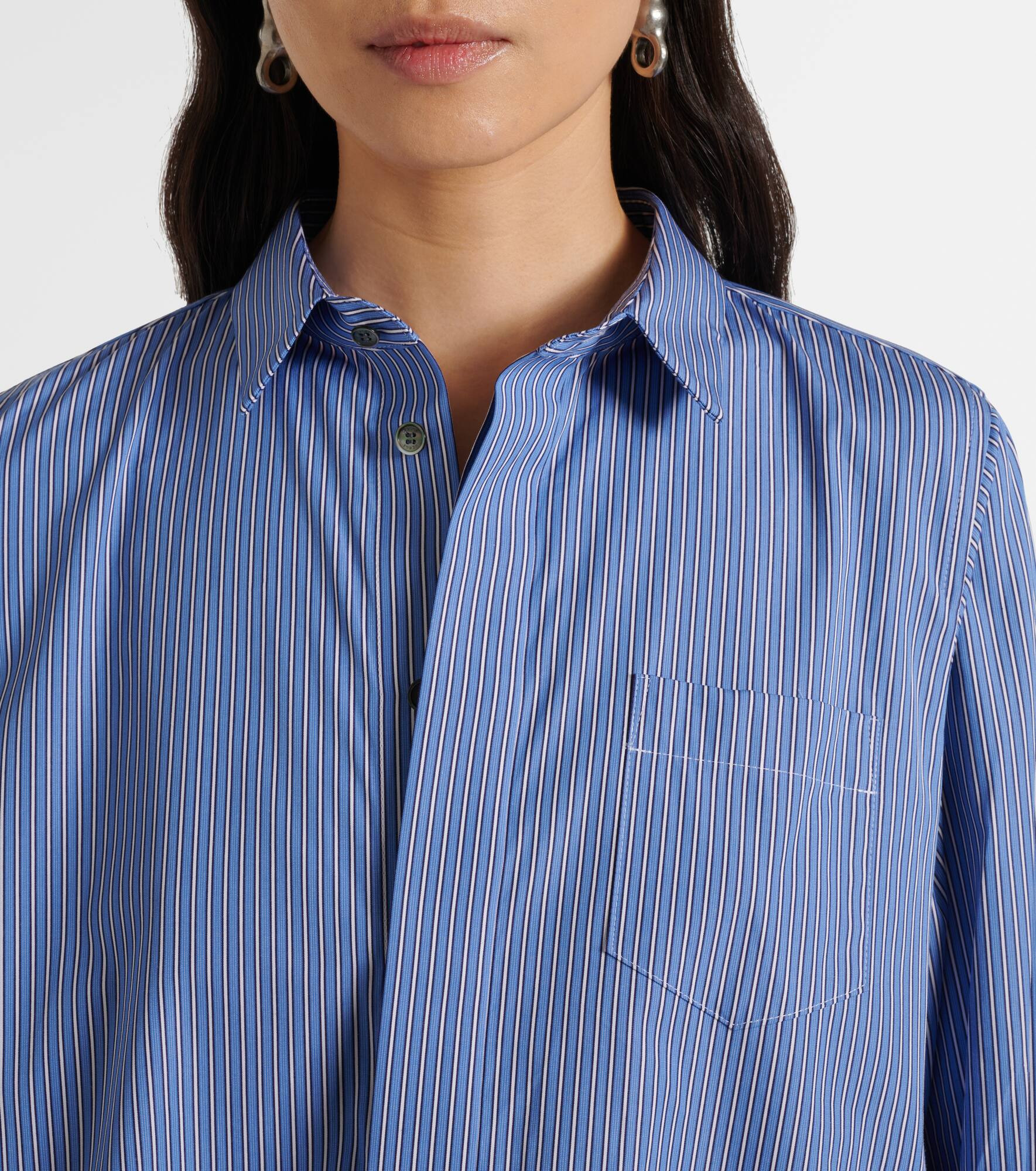 Paneled poplin shirt - 4