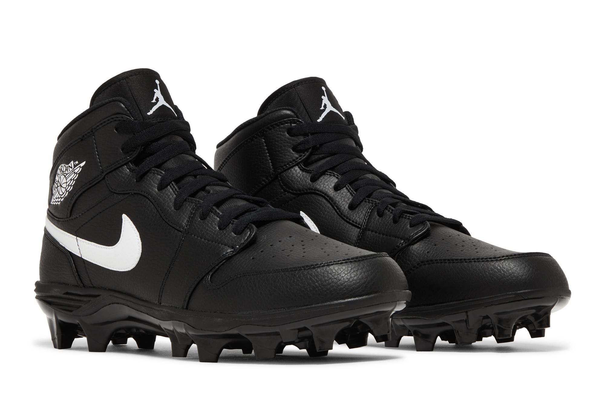 Jordan 1 Mid TD Cleat 'Black' 2023 - 8