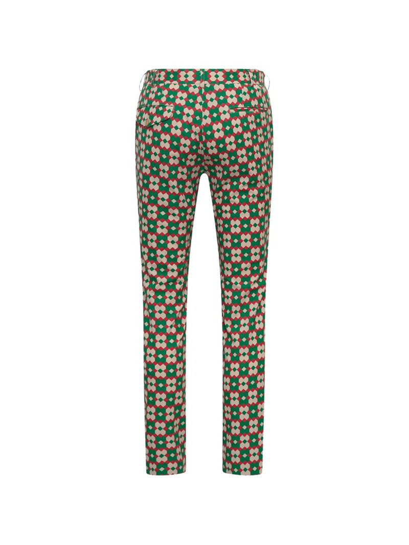 Comme des Garçons Homme Plus geometric-print trousers outlook