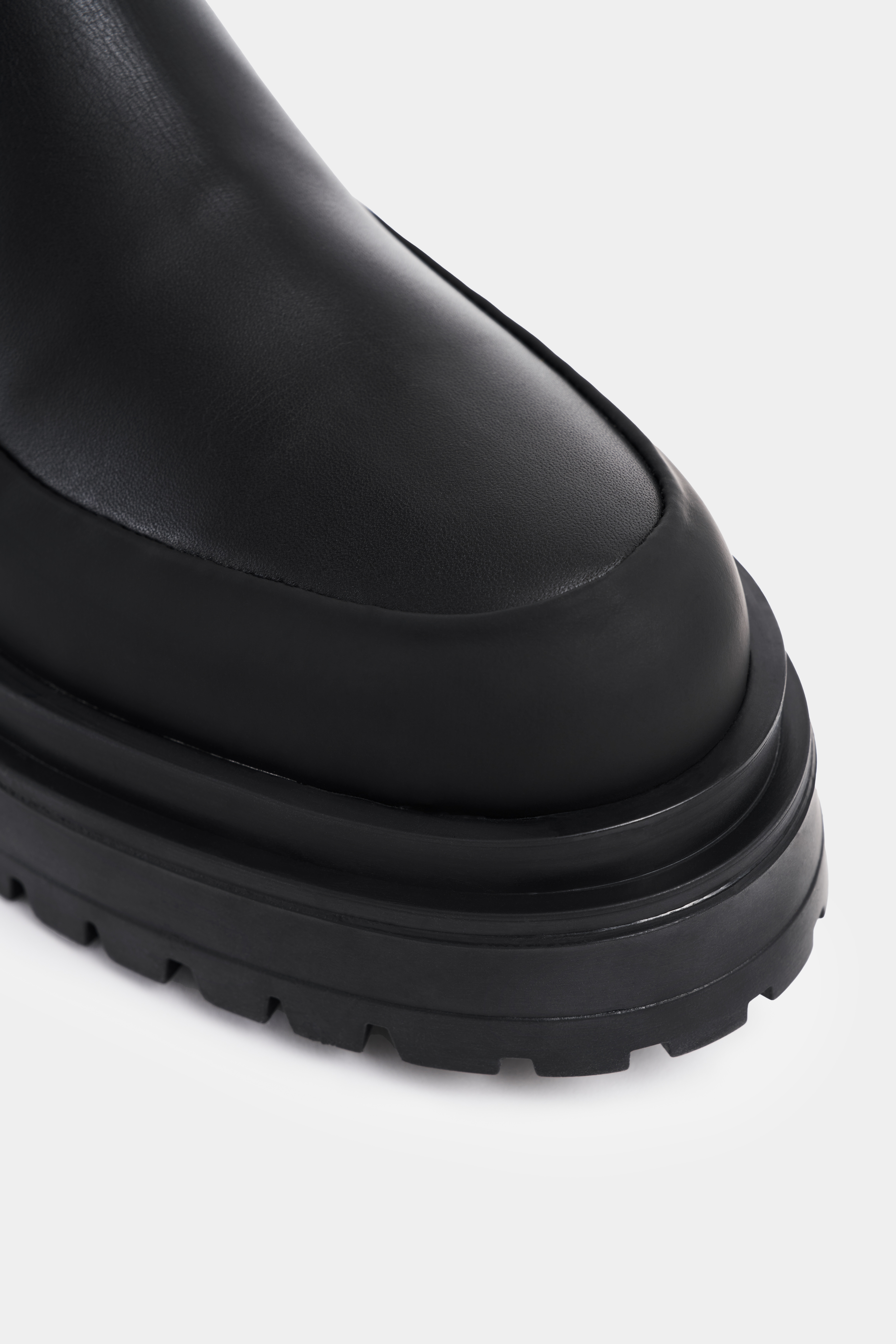 High Walker Leather Boots Black - 5