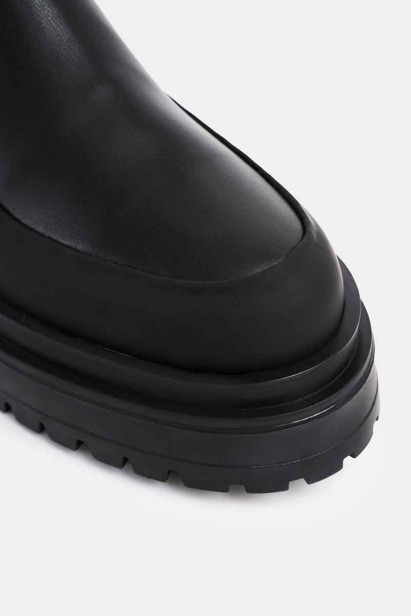 High Walker Leather Boots Black 5