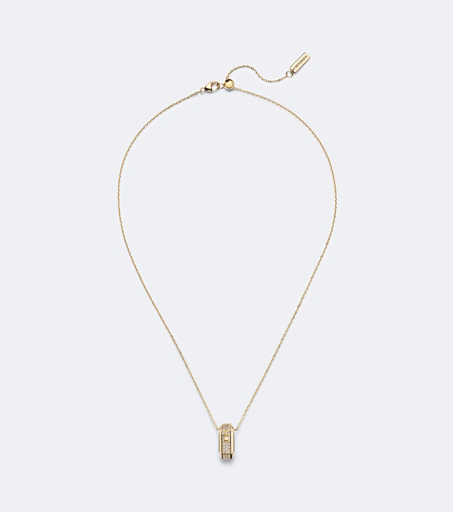 Moderniste 18kt gold pendant necklace with diamonds - 1