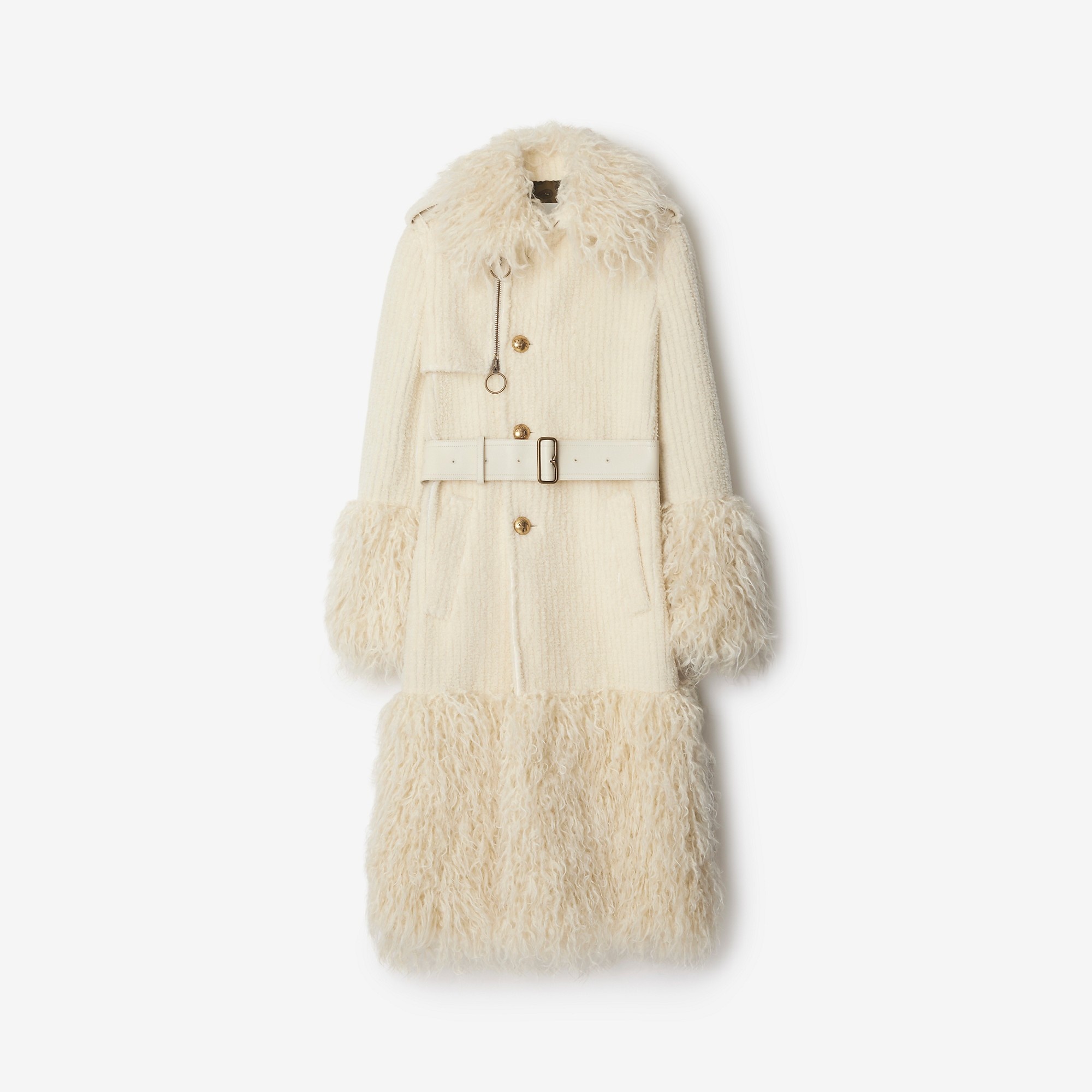 Long Corduroy Trench Coat - 1