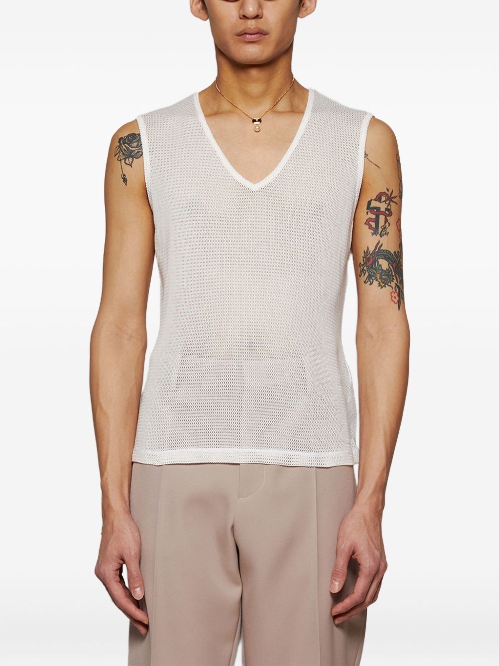 mesh tank top - 3