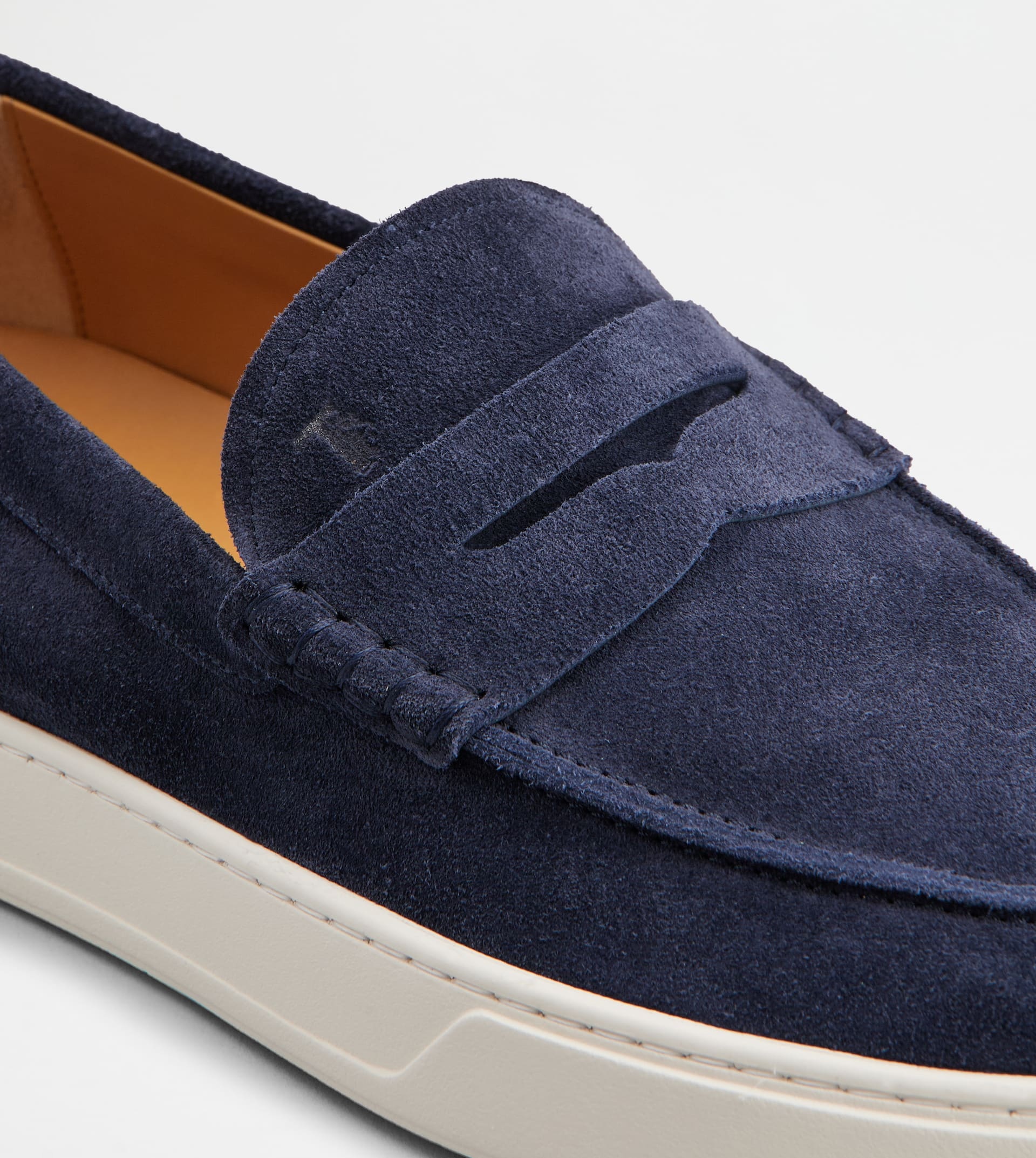 LOAFERS IN SUEDE - BLUE - 5