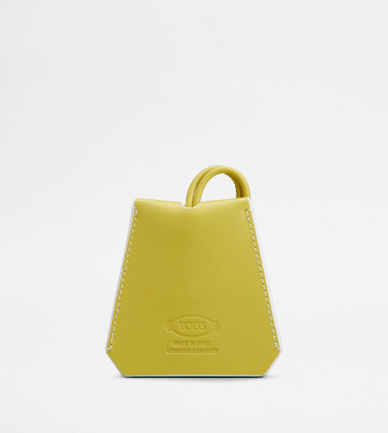Tod's TOD'S NECK KEY HOLDER IN LEATHER - GREEN outlook