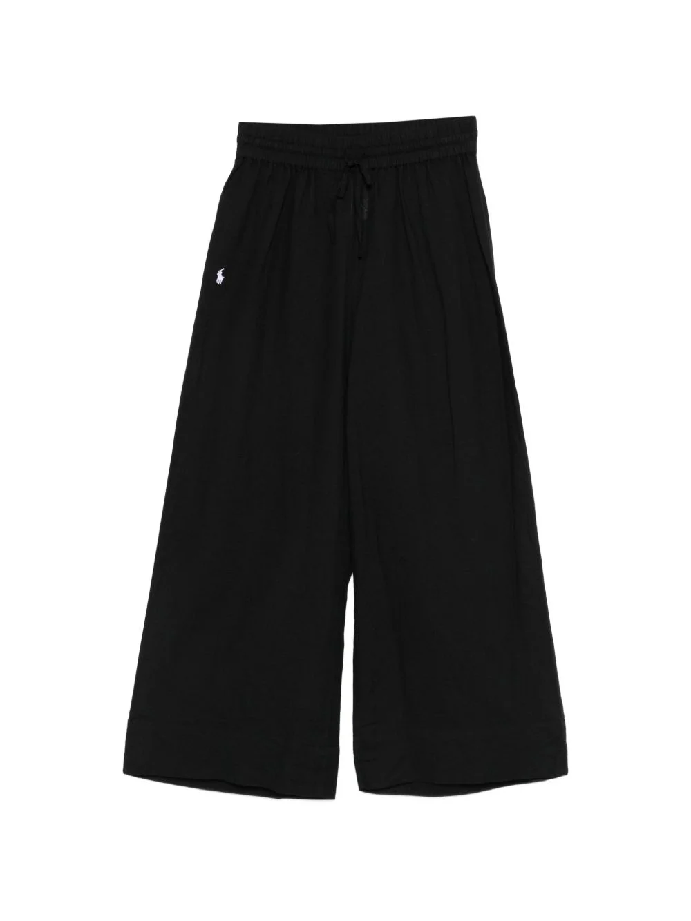 drawstring embroidered-logo trousers - 1