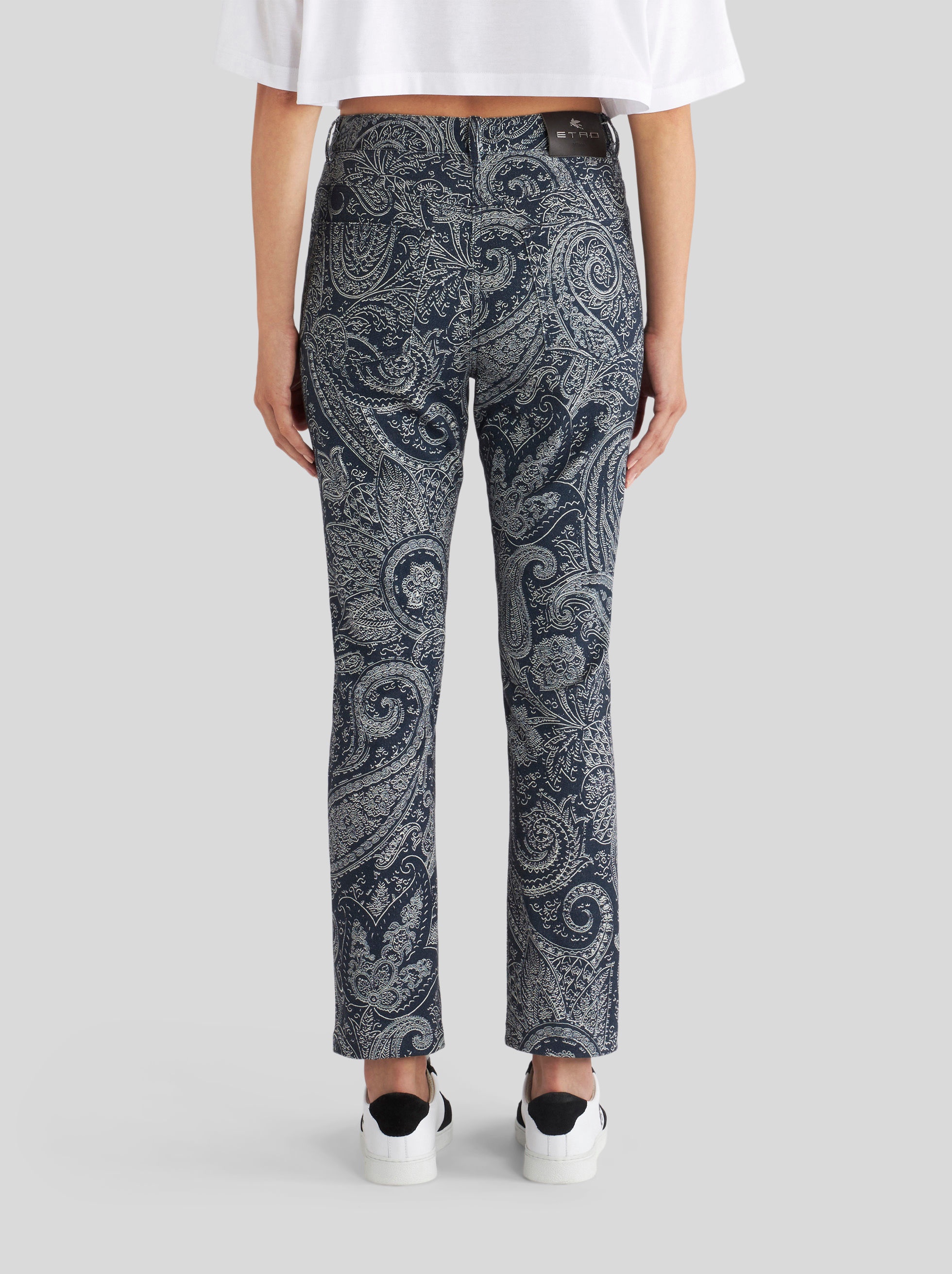 PAISLEY PATTERN JEANS - 4
