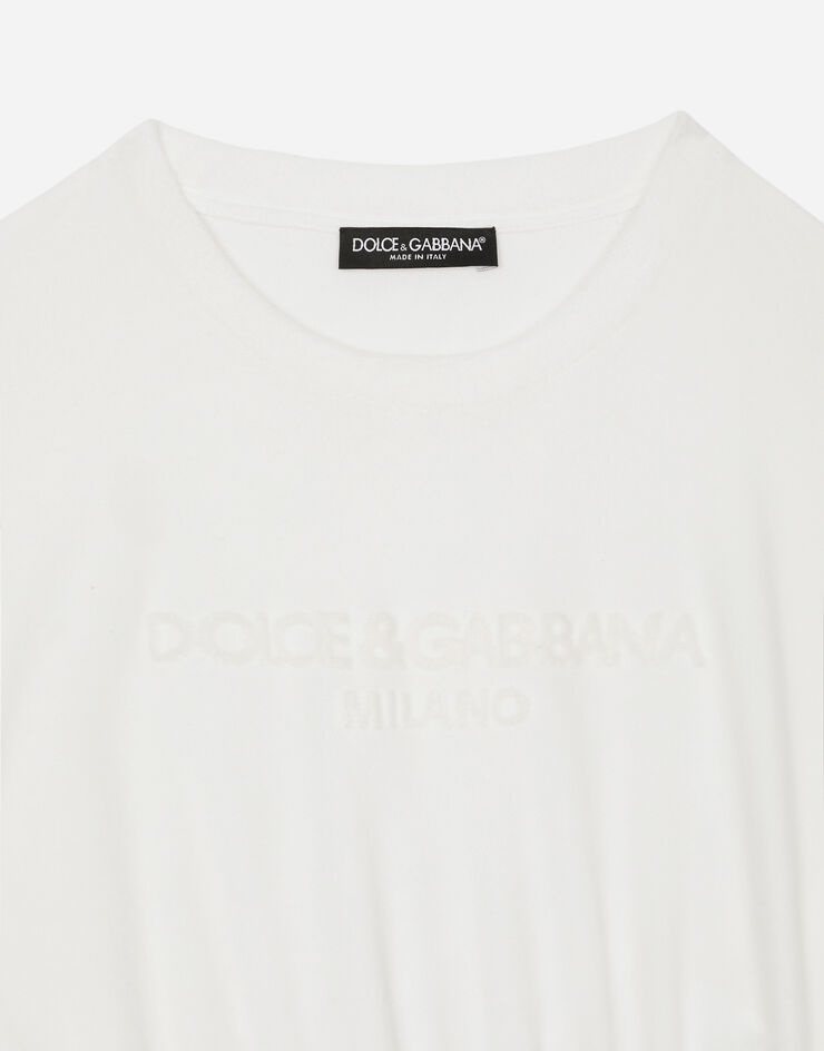 Chenille top with Dolce&Gabbana logo - 4