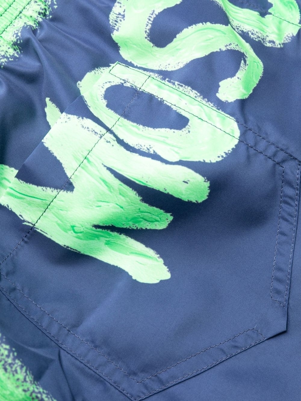 paint-effect logo swim shorts - 3